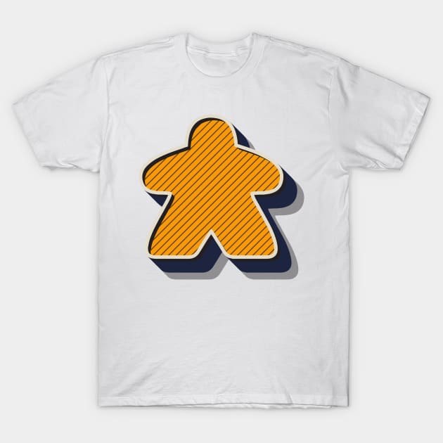 Retro Board Game Meeple T-Shirt by Beam Geeks